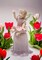 Ceramic Fairy on Flower Bell, Home Décor, Gift for Her, Gift for Mom, Gift for Daughter, Nature Lover Gift, Vintage Decor